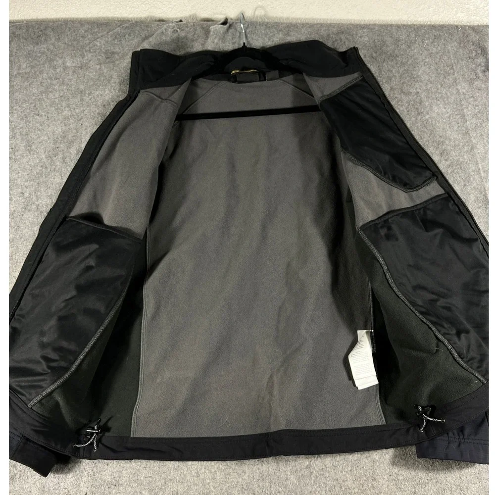 Mountain Hardwear AirShield Elite Windbreaker Jacket Mens Medium Black Hiking